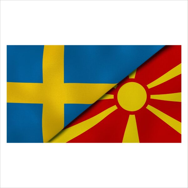 Flagga Sverige/Makedonien