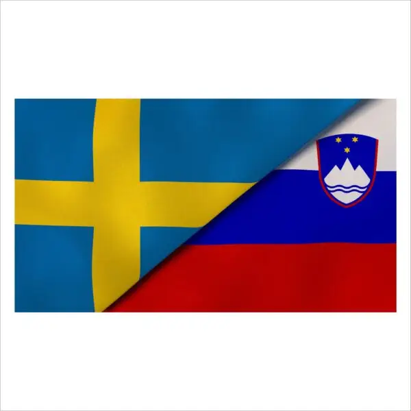 Flagga Sverige/Slovenien