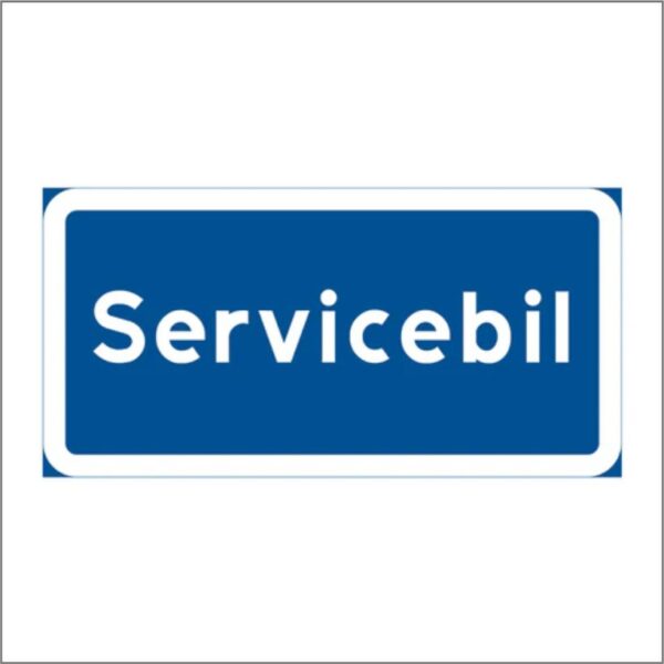 PLÅTSKYLT / VÄGSKYLT Servicebil