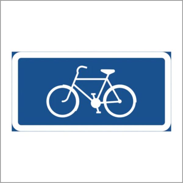 PLÅTSKYLT / VÄGSKYLT Symboltavla cykel