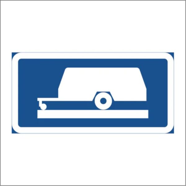 PLÅTSKYLT / VÄGSKYLT Symboltavla släpkärra