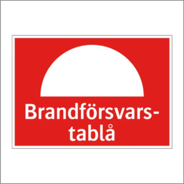 Brandförsvarstablå