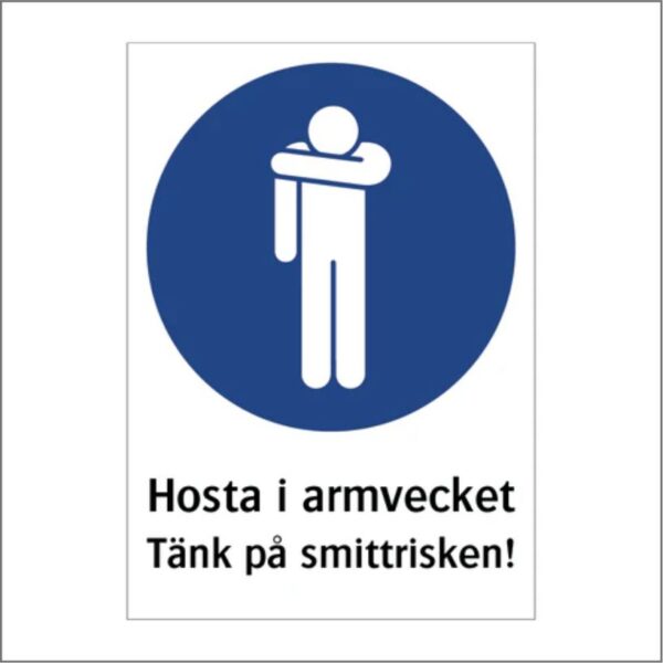 Hosta i armvecket Tänk på smittrisken!