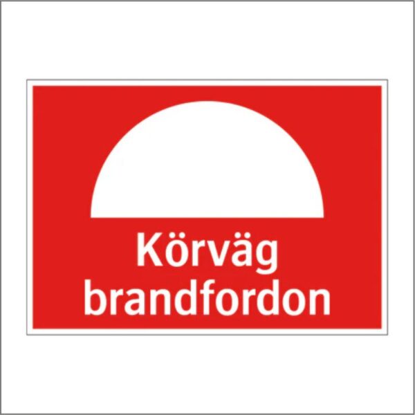Körväg brandfordon