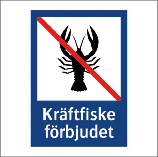 Kräftfiske förbjudet