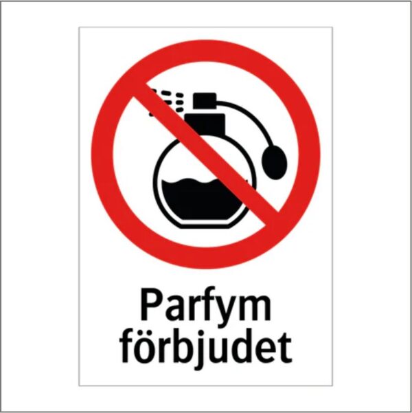 Parfym förbjudet