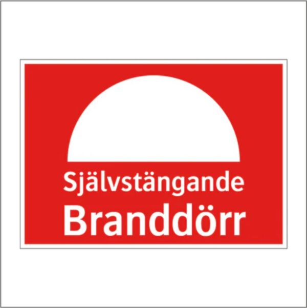 Självstängande branddörr
