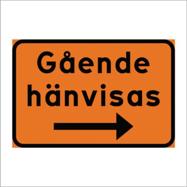 Gående hänvisas höger