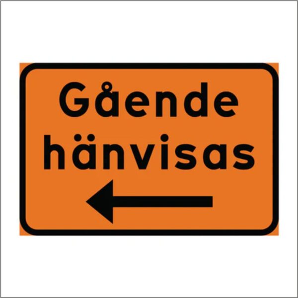 Gående hänvisas vänster